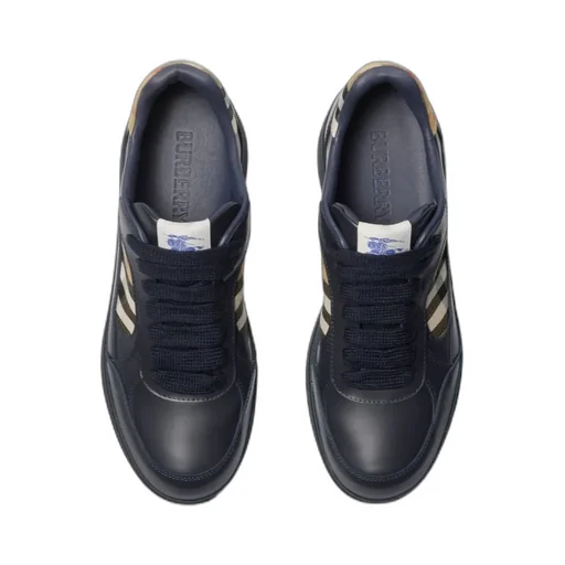 Checked Lace-Up Sneakers