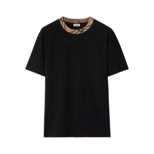 Check-Trim Crewneck T-Shirt
