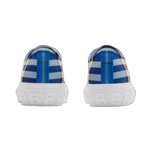 Checked Lace-Up Sneakers
