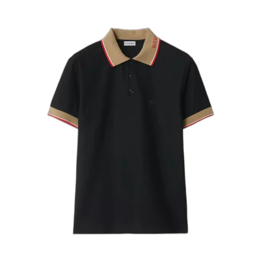 Logo Embroidered Short Sleeved Polo Shirt