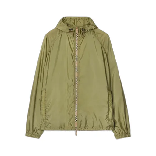 Zipped Hooded Drawstring Jacket