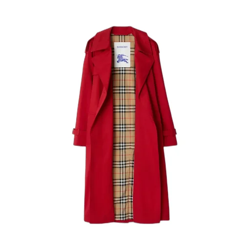 Double Breasted Belted Long Castleford Trench Coat