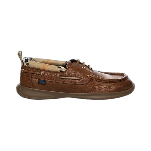 Checked Lace-Up Loafers