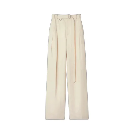 Gabardine Belted Trousers