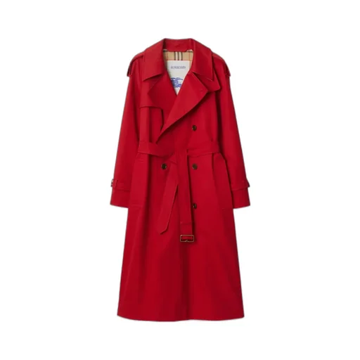 Double Breasted Belted Long Castleford Trench Coat