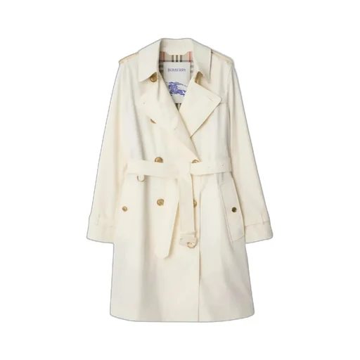 Double Breasted Gabardine Kensington Trench Coat