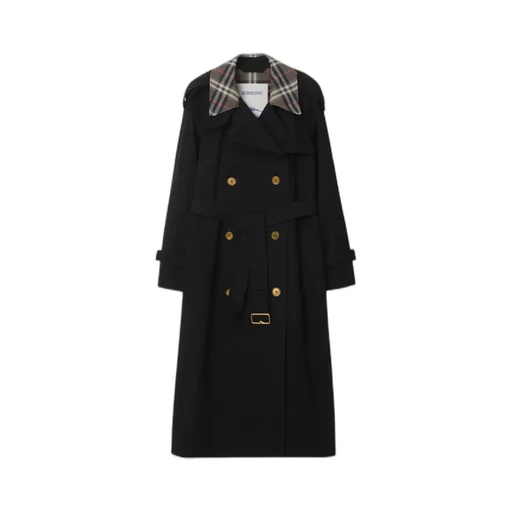 Long Check Collar Castleford Trench Coat