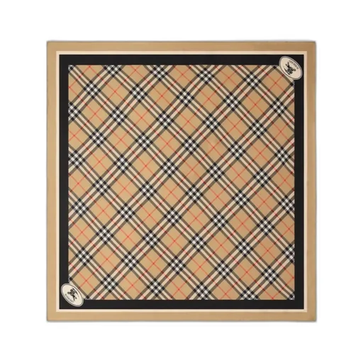 Vintage Check Finished-Edge Scarf
