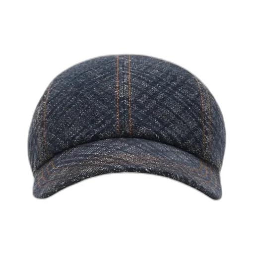 Check Denim Baseball Cap