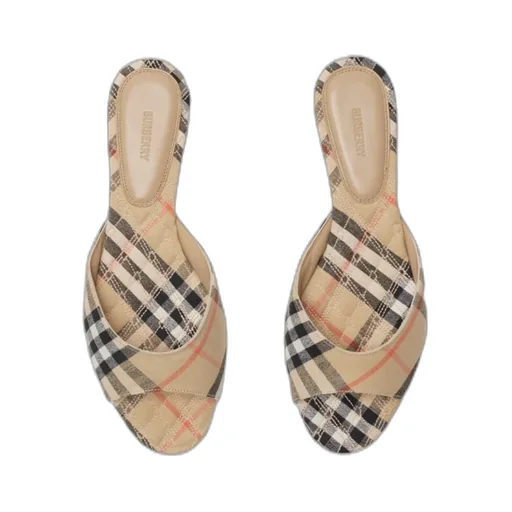 Mews Checked Slip-On Slides