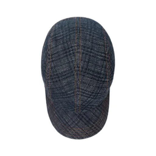 Check Denim Baseball Cap