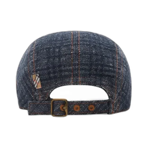Check Denim Baseball Cap