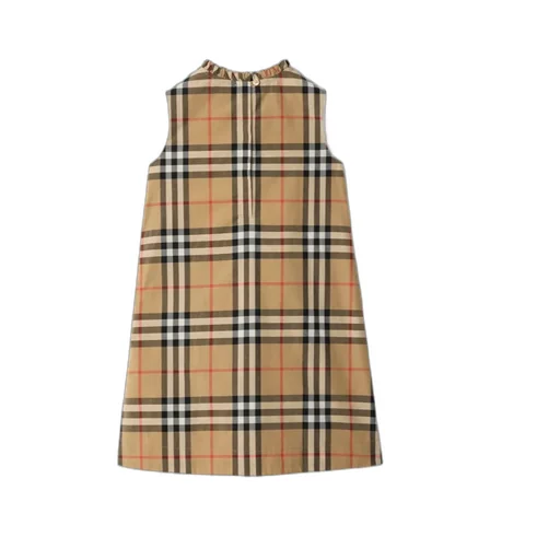 Check Cotton Poplin Dress