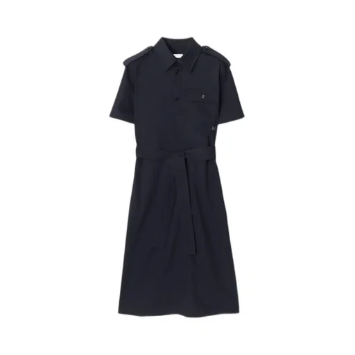 Collared Short-Sleeve Dress