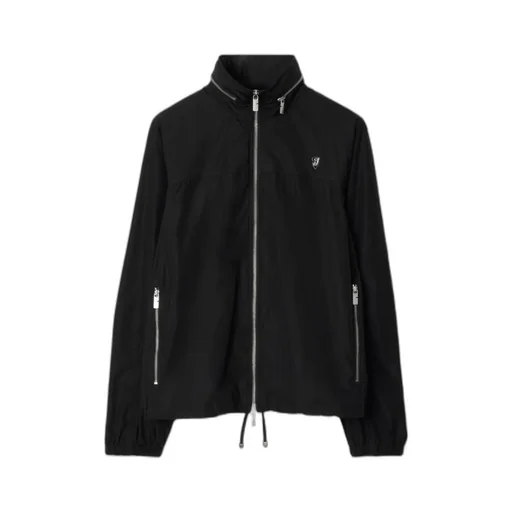 Metal Logo Hooded Jacket