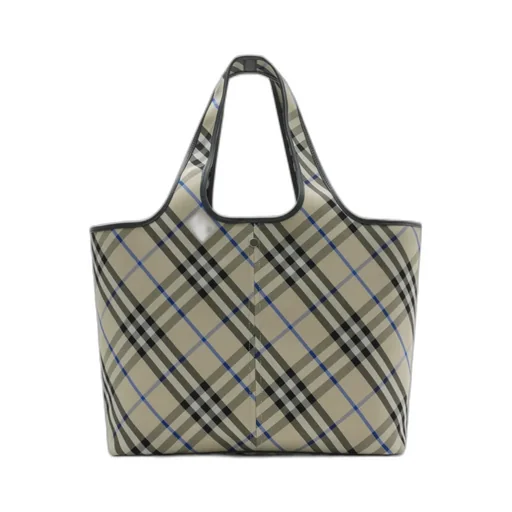 Medium Checked Tote Bag
