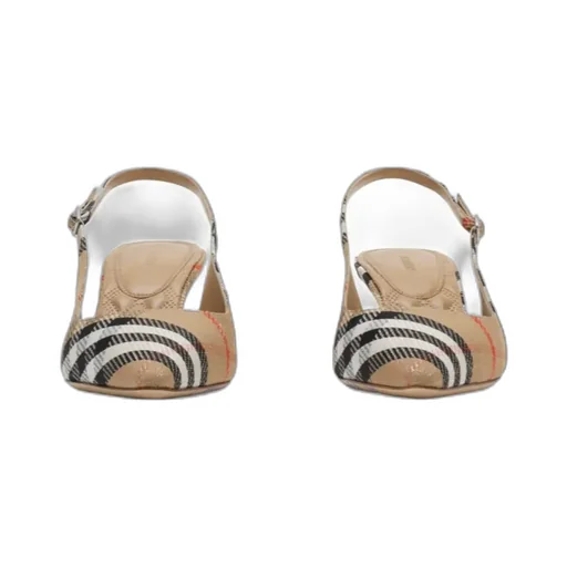 Birdie Checked Slingback Pumps