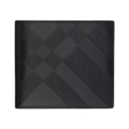 Embossed-Check Bi-Fold Wallet