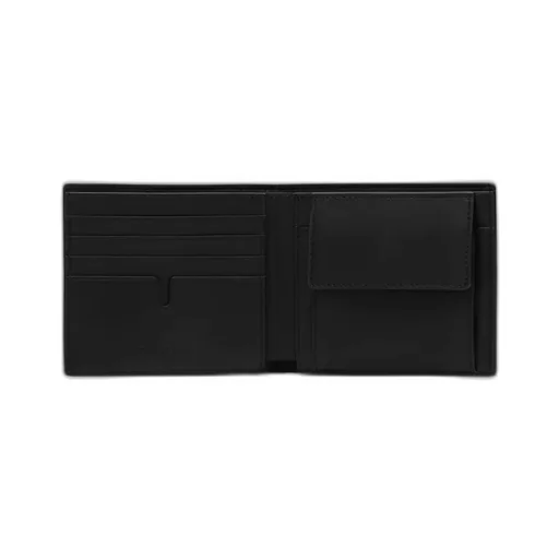 Embossed-Check Bi-Fold Wallet