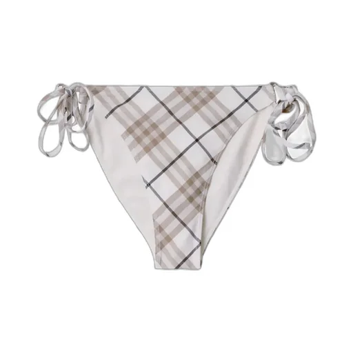 Checkered Side-Tied Bikini Briefs