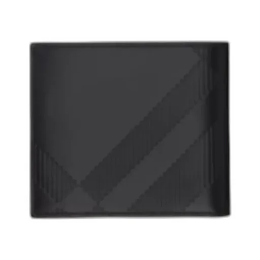 Embossed-Check Bi-Fold Wallet