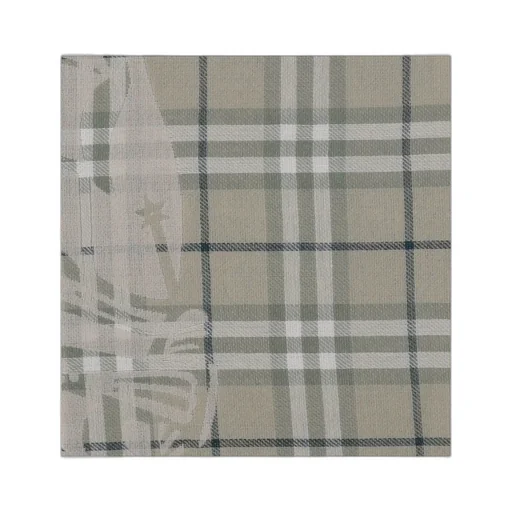 Checked Frayed-Edge Scarf