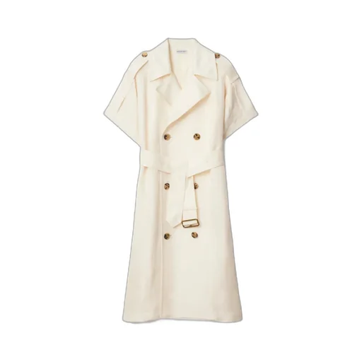 Double Breasted Belted Trench Dress