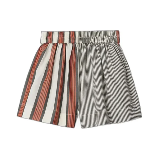 Striped Cotton Shorts