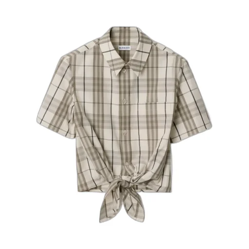 Cropped Checked Shirt