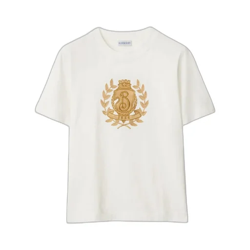 B Crest Embroidered Crewneck T-Shirt