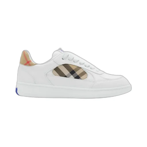 Checked Lace-Up Sneakers