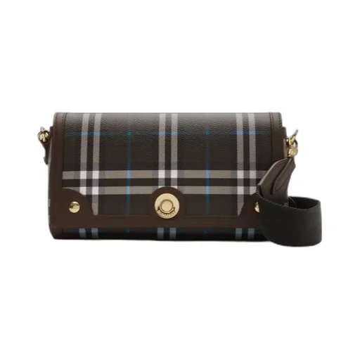 Small Note Checked Shoulder Bag