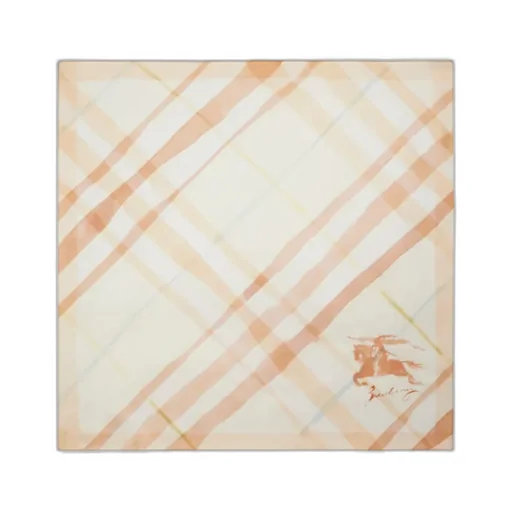 Watercolour Ekd Motif Checked Scarf