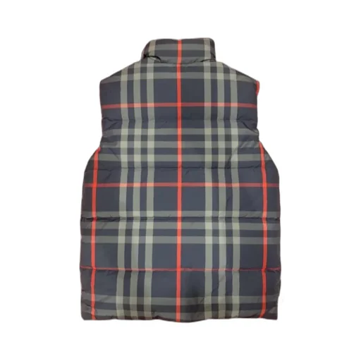 Checked Down Vest