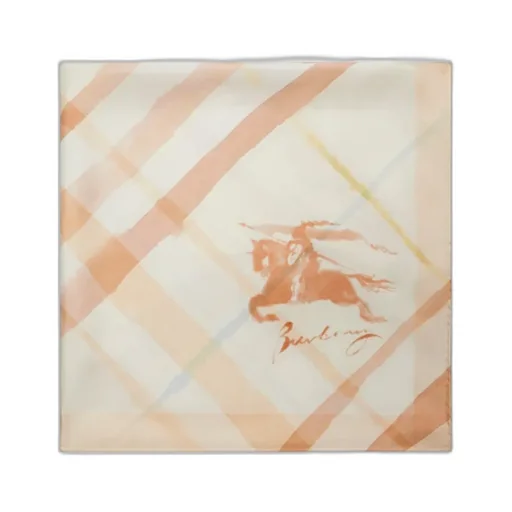 Watercolour Ekd Motif Checked Scarf