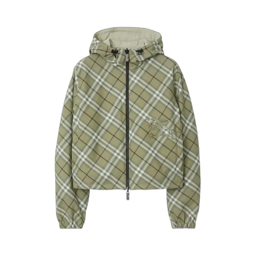 Vintage Check Hooded Reversible Jacket