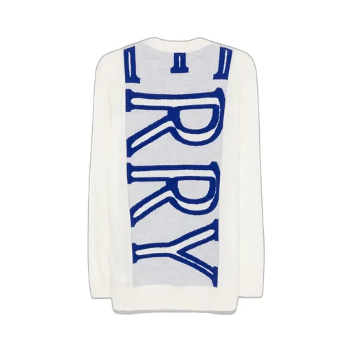 Intarsia-Logo Wool Sweater