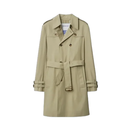 Double Breasted Belted Trench Coat