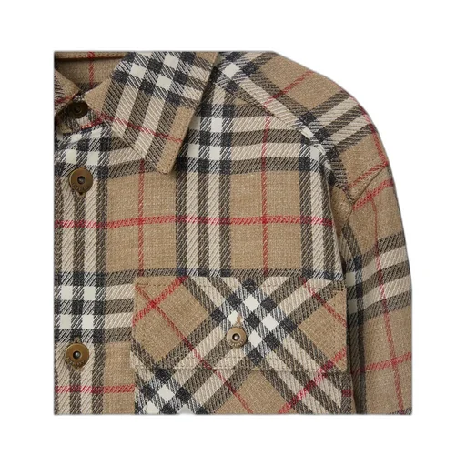 Long Sleeved Checked Buttoned Shirt