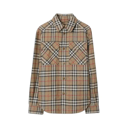 Long Sleeved Checked Buttoned Shirt