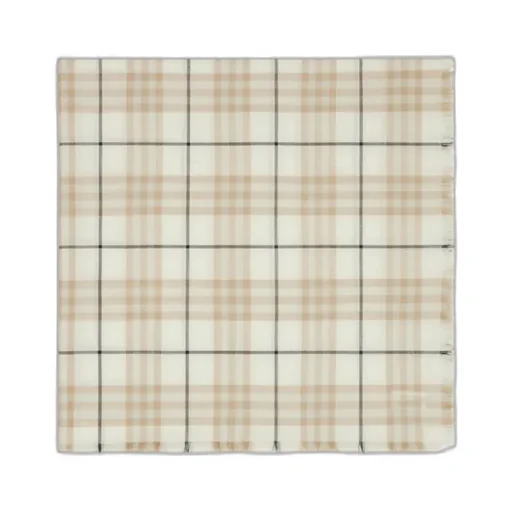 Checked Frayed-Edge Scarf
