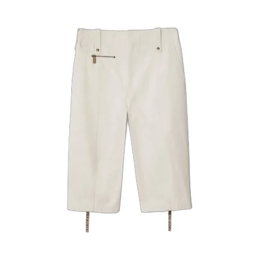 Zip-Detailed Knee-Length Trousers