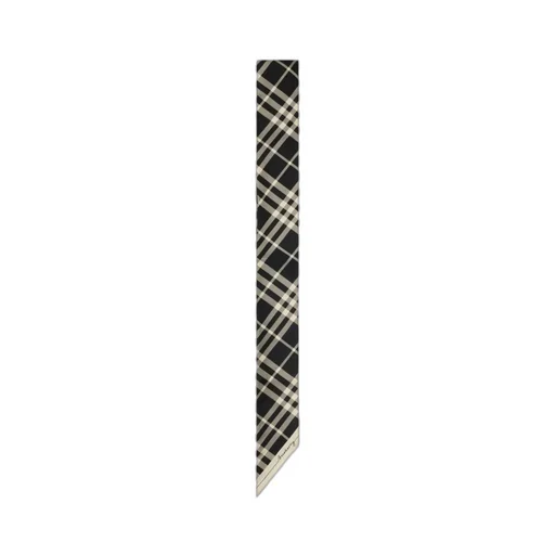 Check Printed Pointed-Tip Scarf