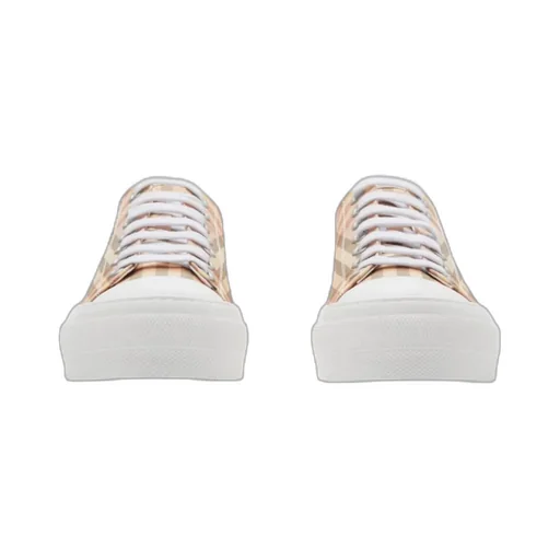 Checked Lace-Up Sneakers