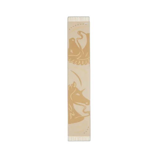 Mirrored Horse-Jacquard Scarf