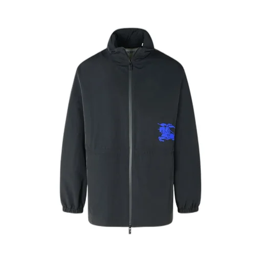 Ekd Motif Drawstring Waist Zipped Jacket
