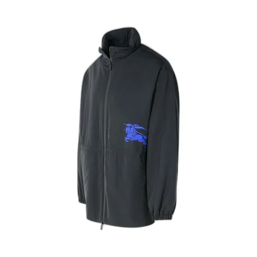 Ekd Motif Drawstring Waist Zipped Jacket