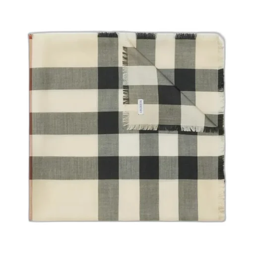 Vintage Check Frayed Scarf