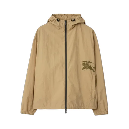 Ekd Motif Lightweight Hooded Jacket