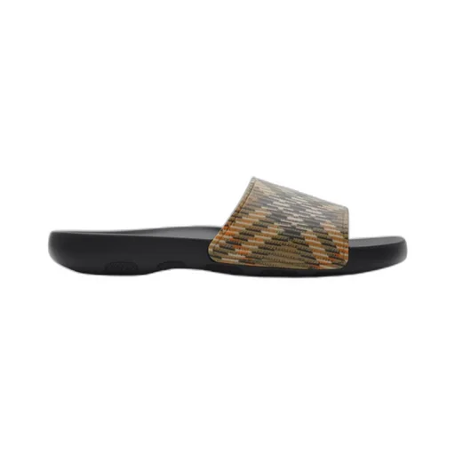 Checked Slip-On Slides